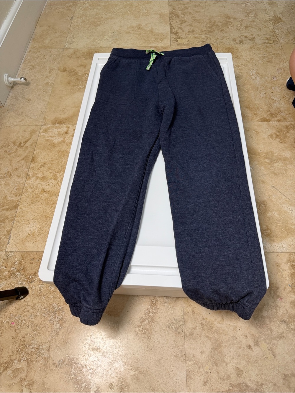 J CREW Children's Navy Jogger Sweatpants with Drawstring
